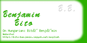 benjamin bito business card